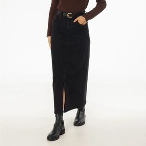 NWT Dress Blank Black Denim Skirt